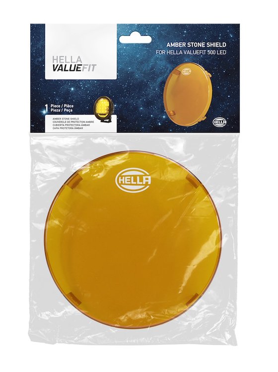 Amber Stone Shield for Hella Valuefit 500 LED [6 in. Dia.]