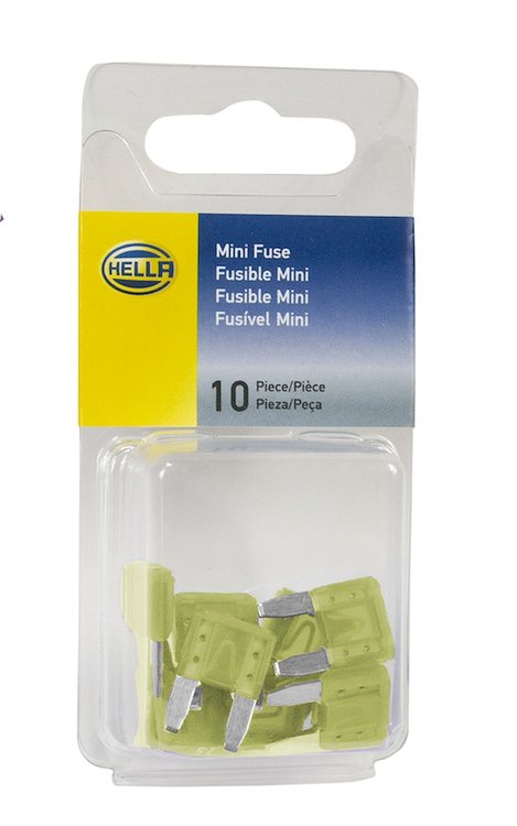FUSE MINI 20A YELLOW 10PC