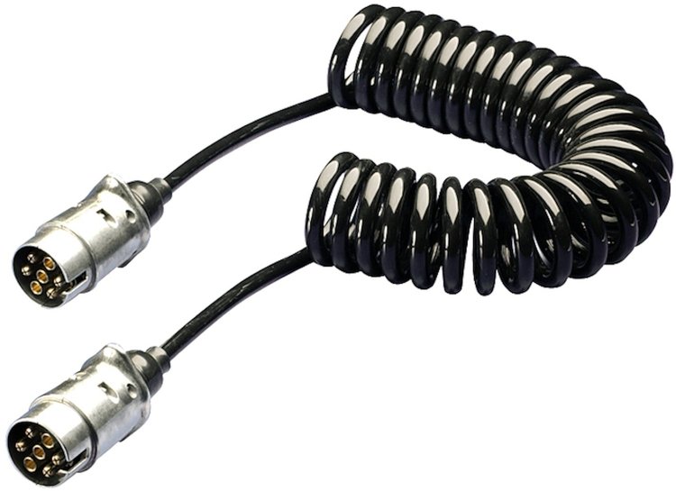 COILED CABLE METAL 12 V 7