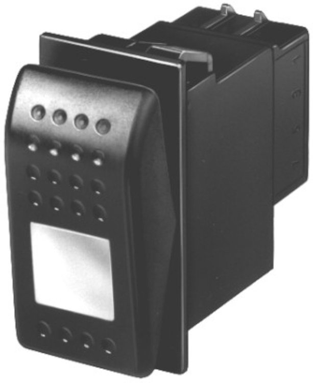 SWITCH ROCKER SPST W/ LOC