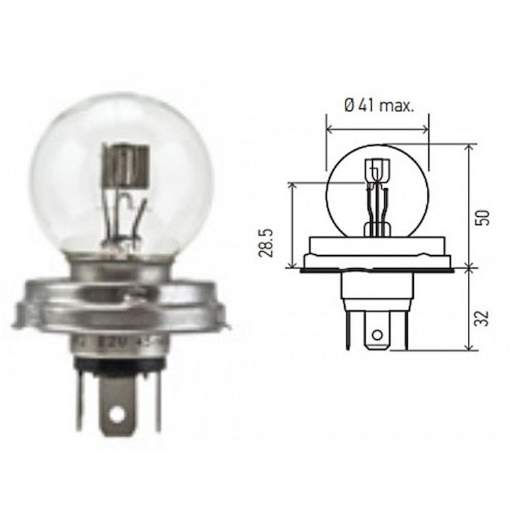 BULB 7951 12V 55/50W 945T41 S13 R2