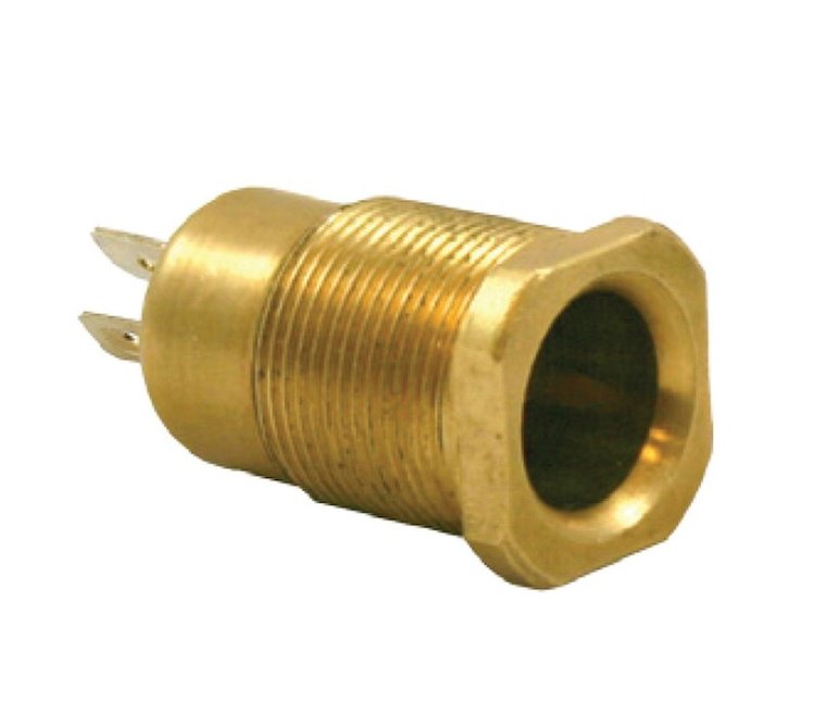 SOCKET 2 POLE W/ GROUND SQUARE TOP