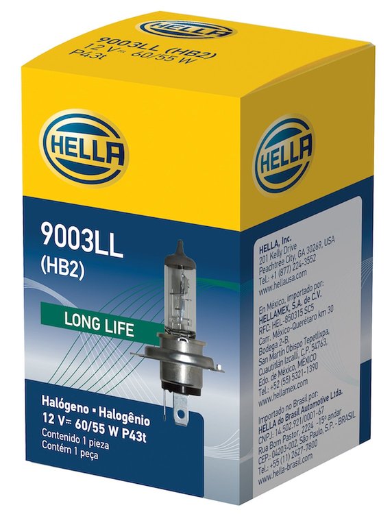 BULB 9003/HB2 12V 60/55W P43T LONG LIFE