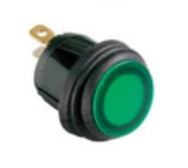SWITCH LED GRN 12V DC