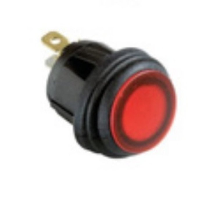 SWITCH LED RED 12V DC