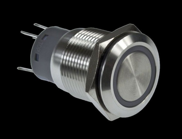 SWITCH ON/OFF RING 12V BL