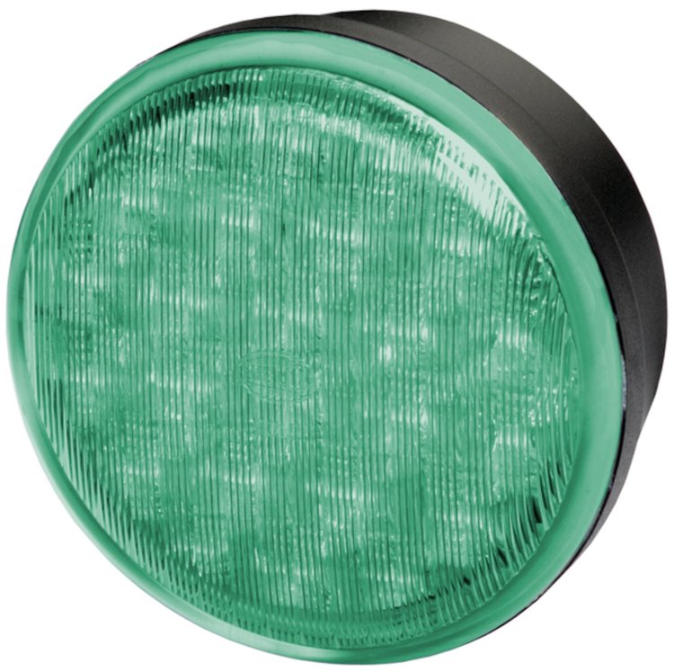 PEBBLE LED 83MM 24LED GRN SIGNAL LMP MV
