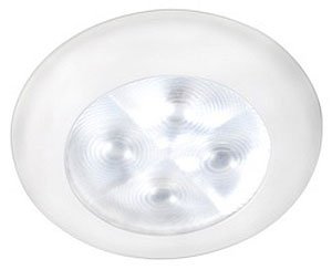 9596 Rakino Interior Lamp White Bezel  Spot Warm White 12V