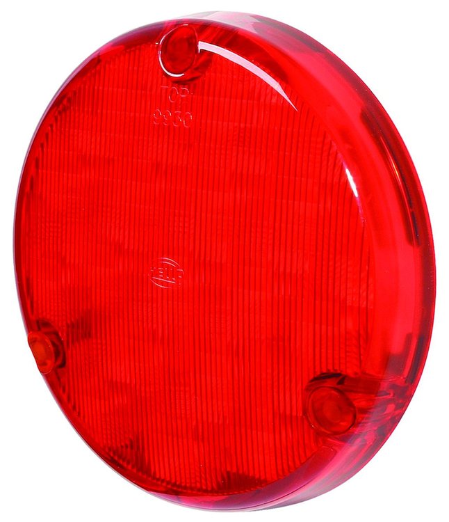 110mm Stop/Turn/Tail Lamp Round Red Lens SAE Approved