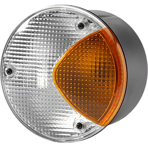4169 Reverse/Turn Lamp Round White And Amber Lens ECE Approved