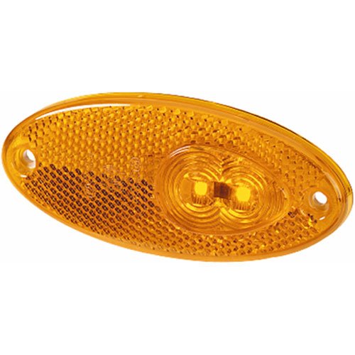 4295 LED Side Marker Lamp Oval Amber Lens w/Reflex Reflector 12V SAE Approved Qty. 80