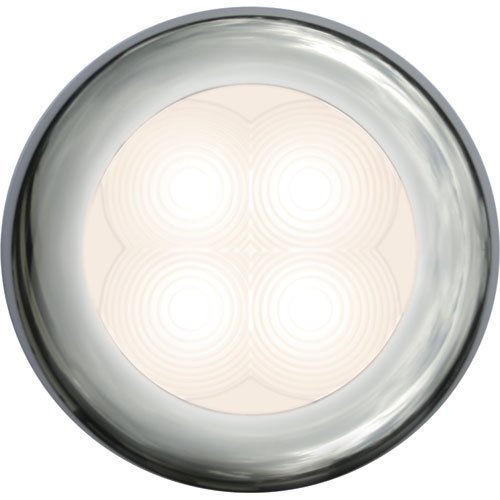 9805 LED Slimline Interior Lamp Round Warm White Lens Chrome Bezel 12V Qty. 24