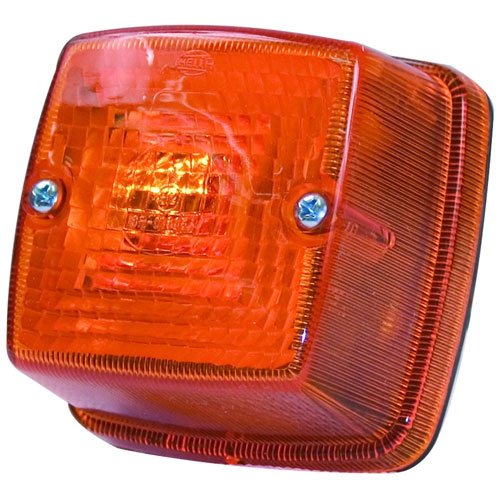 6113 Turn Lamp Square Amber Lens 12V ECE Approved