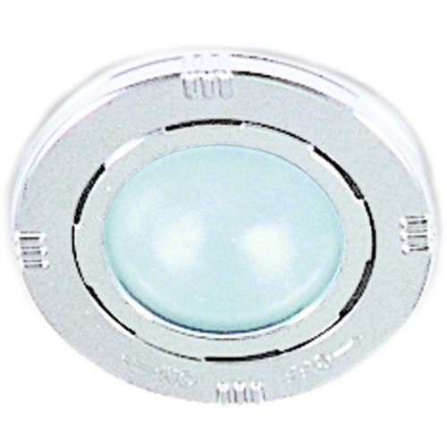8516 Interior Lamp Round White Lens w/White Rim 24V