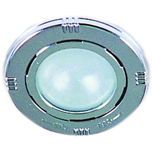8516 Interior Lamp Round White Lens w/Chrome Rim 24V