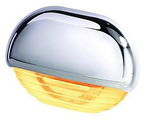 8560 Interior Lamp Amber Lens w/Stainless Steel Cap