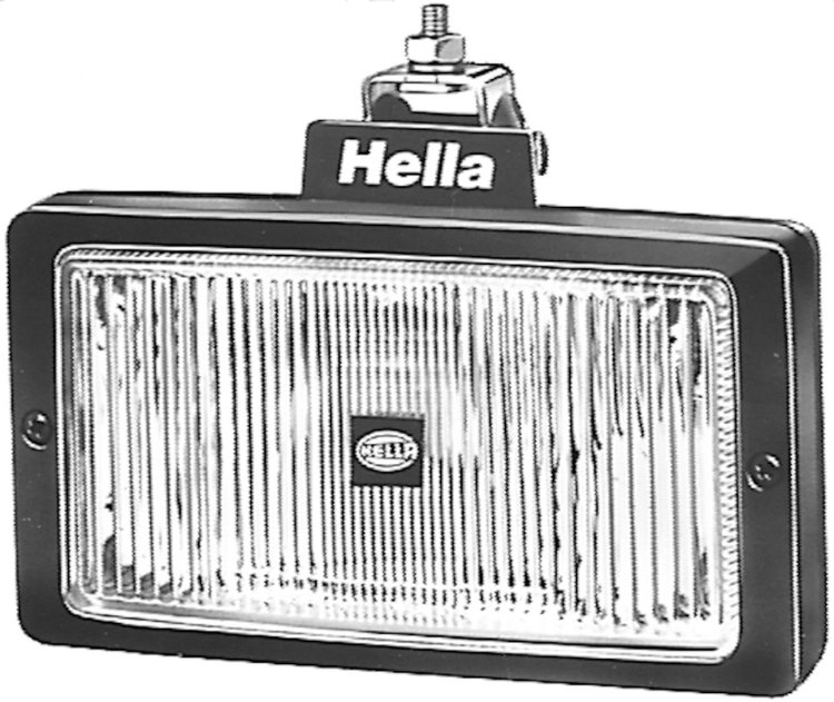 Jumbo 220 Fog Lamp; Rectangle; Clear Lens; Black Housing; Upright And Pendant Mounting; Incl. 1 Lamp