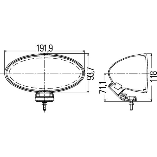 FF 300 Driving Lamp Kit; Rnd; Clr Lns; Gry Hsing; Uprght/Pndant Mount; Incl. Lmps/12V 55W Hlgn Bulbs