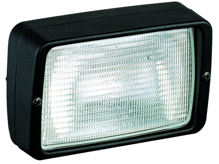 Picador Halogen Work Lamp Rectangle Glass Lens Black Housing Close Range Flush Mount 12V 55W Qyt. 48