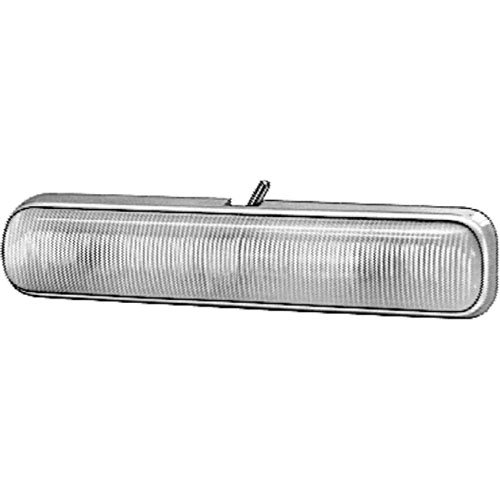 1330 Interior Lamp Rectangle White Lens w/Switch 12V
