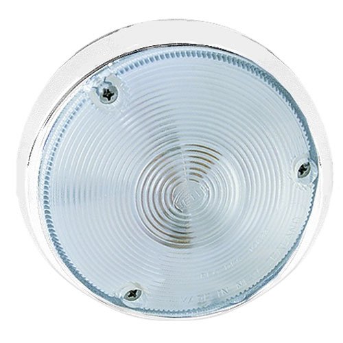 8513 Interior Lamp Round White Lens White Housing 12V Supercedes To PN# 62623