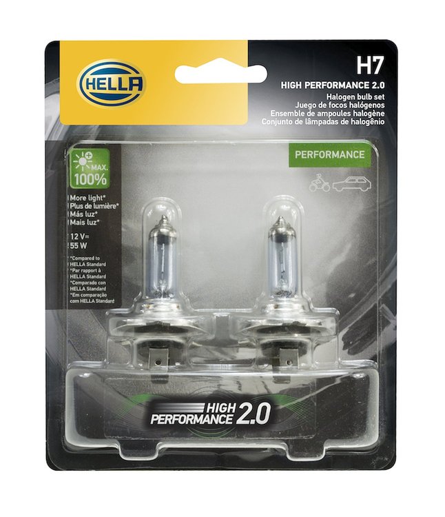 H7 High Performance Halogen Light Bulb, Twin Pack