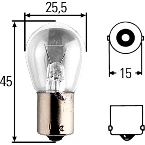 S8 Incandescent Bulb 24V 25W
