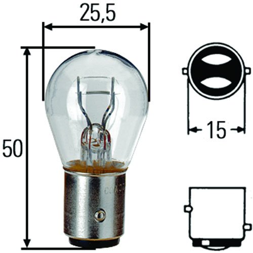 S8 Incandescent Bulb 24V 21/5W