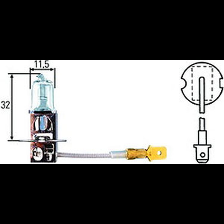 H3 Halogen Bulb 24V 70W
