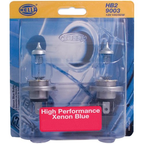 H4 HELLA High Performance Xenon Blue Halogen Bulb 12V 100/80W Pair