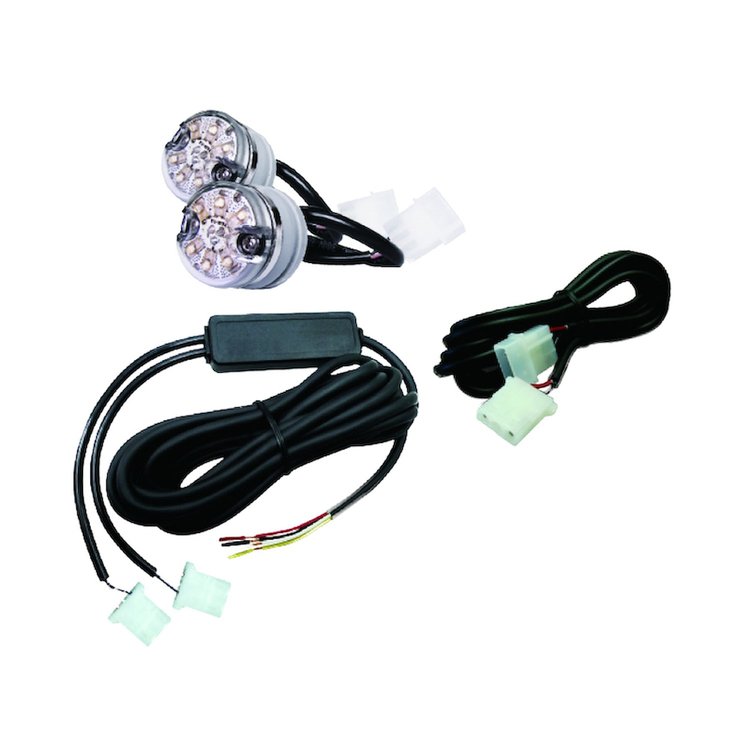 CONCEALED L/HEAD 2 LED KIT AMBER