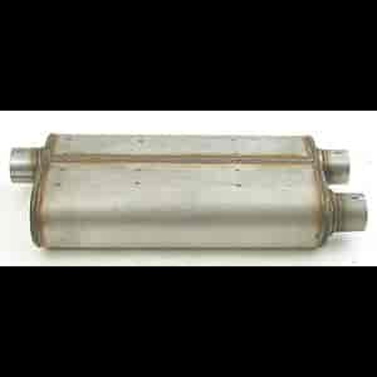 VT Muffler Offset Inlet Diameter: 3"