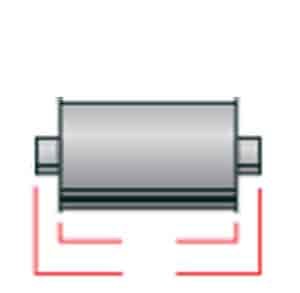 Ultra-Flo Welded Muffler Center In/Out: 3"