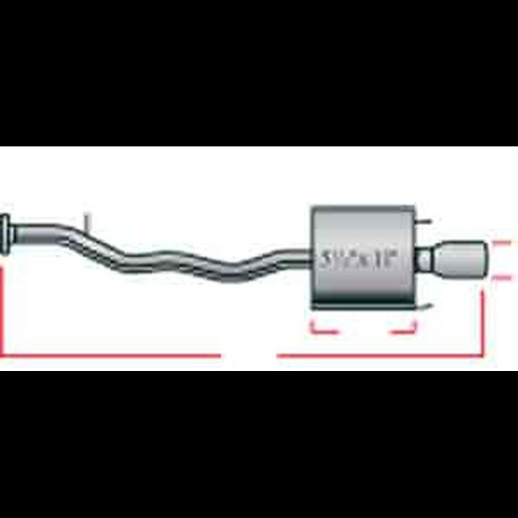 Exhaust ULTRA-FLO STAINLESS MUFFL