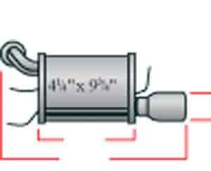 Exhaust ULTRA-FLO STAINLESS MUFFL