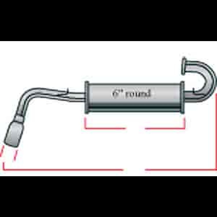 Exhaust ULTRA-FLO STAINLESS MUFFL