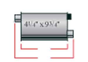 Ultra Flow Muffler 94-95 Impala SS, Left
