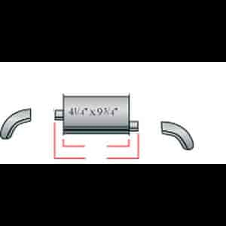 Ultra Flow SS Welded Muffler 74-82 Corvette