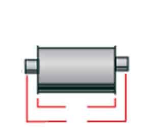Ultra Flow SS Welded Muffler In/Out: 2-1/4"