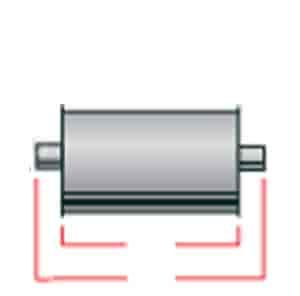 Exhaust ULTRA-FLO CTR IN/OUT 2"