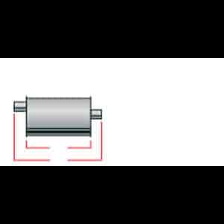 Ultra Flow Muffler In/Out: 2" Body Length: 14"