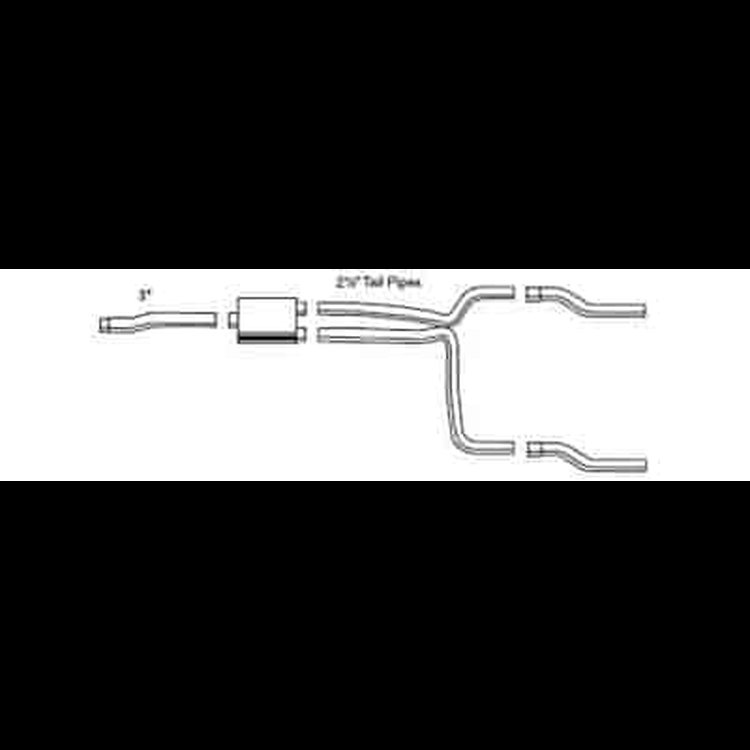 Cat-Back Exhaust System 1997-2000 F-150/250 4.2/4.6/5.4