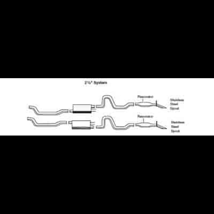 Cat-Back Exhaust System 1994-96 Impala SS, Caprice sedan, and Roadmaster 5.7L LT1