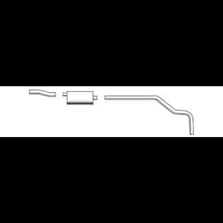 Cat-Back Exhaust System 1987-90 Suburban C10/C20 5.7L