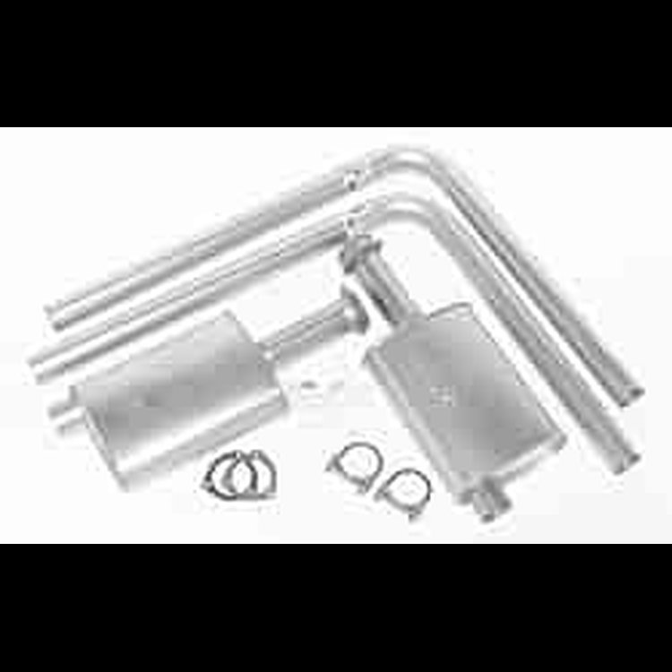 Universal Header Dual Kit Includes Super Turbo Mufflers