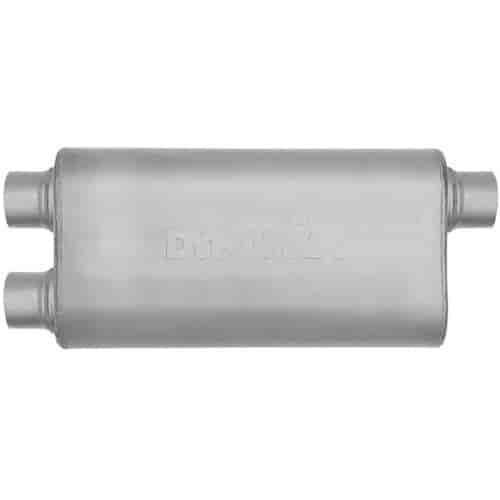 Ultra-Flo Welded Muffler 2.5" Dual Out, 2.5" Offset In