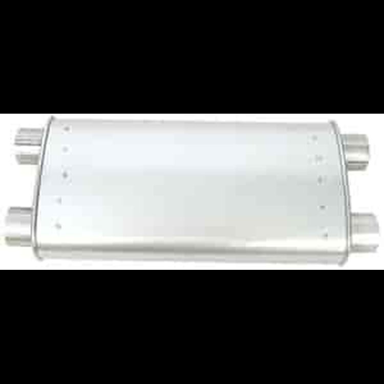 Thrush Turbo Muffler Dual In/Dual Out: 2.5"