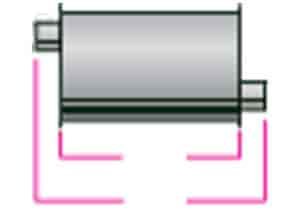 Exhaust CA/BOSS TURBO 2" X 20"
