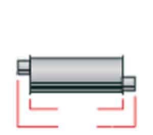 Super Turbo Muffler In/Out: 2"