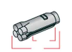 Race Series Collector Muffler 2-1/8" In, 3-1/2" Out